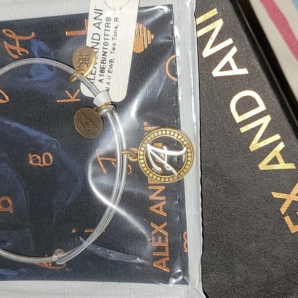 Alex and Ani two tone bracelet sterling silver - Picture 2 of 2